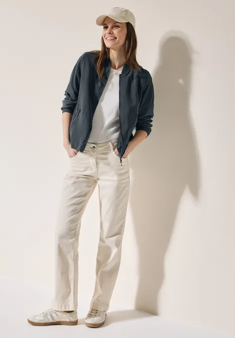 Blouson mit feiner Struktur slate khaki