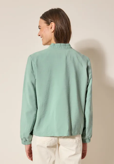 Blouson mit feiner Struktur matcha green