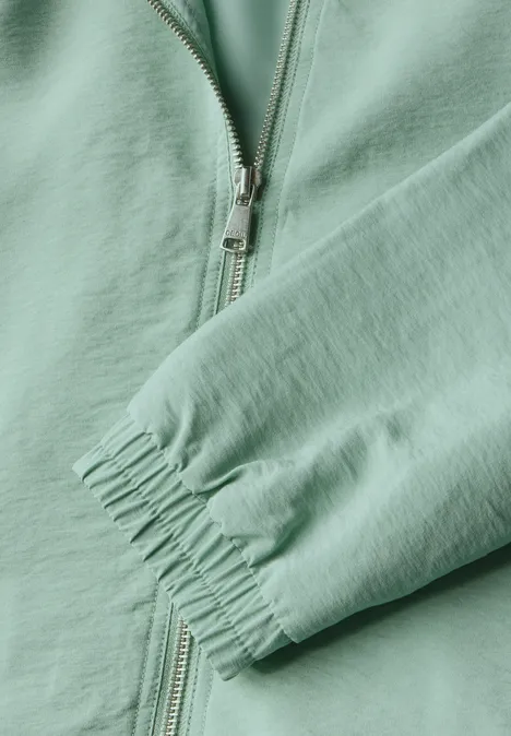 Blouson mit feiner Struktur matcha green