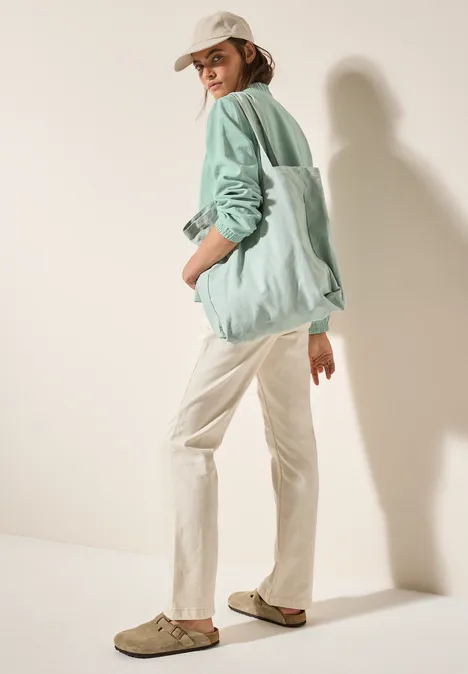 Blouson mit feiner Struktur matcha green