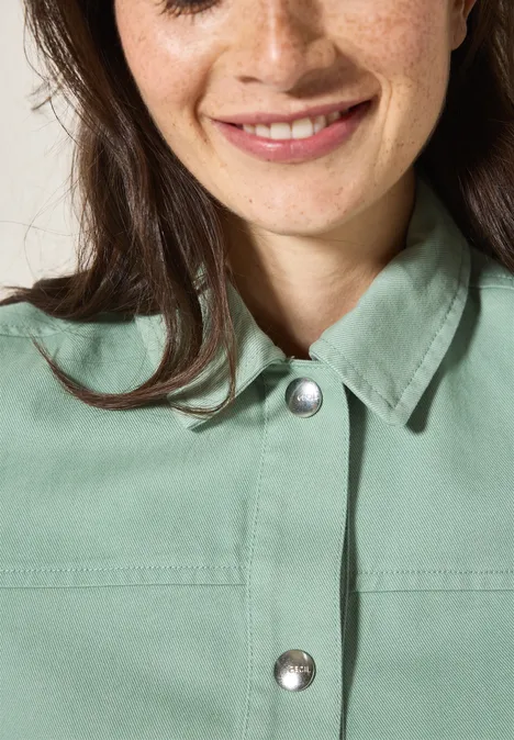 Twill Jacke matcha green