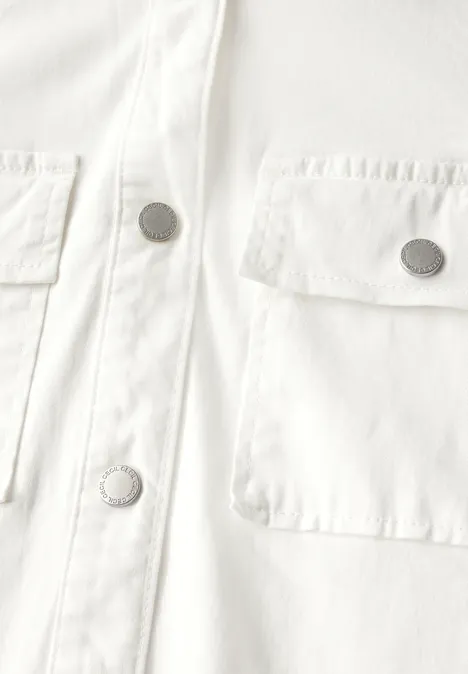 Kurzarm Overshirt vanilla white