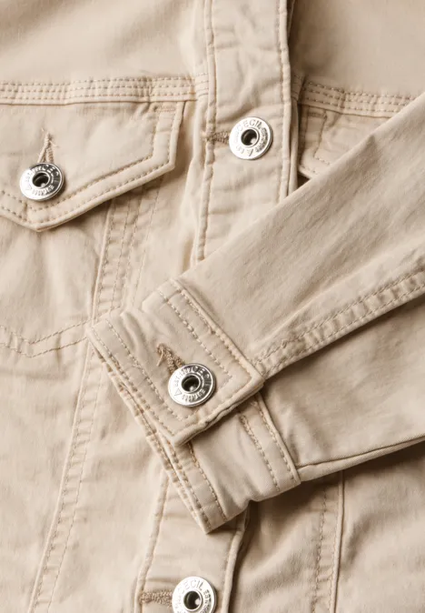 Leichte Jeansjacke light beige