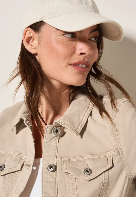Leichte Jeansjacke light beige