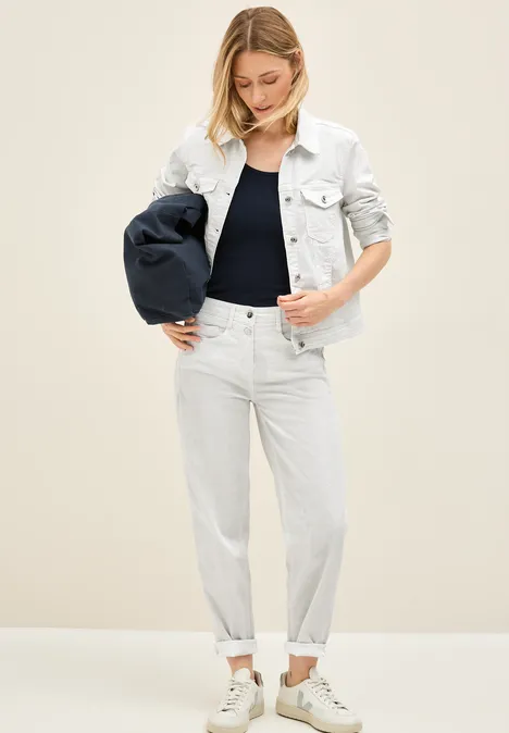 Gestreifte Jacke cobble grey