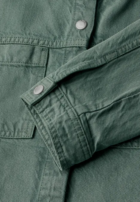 Overshirt mit Kapuze dark balmy khaki
