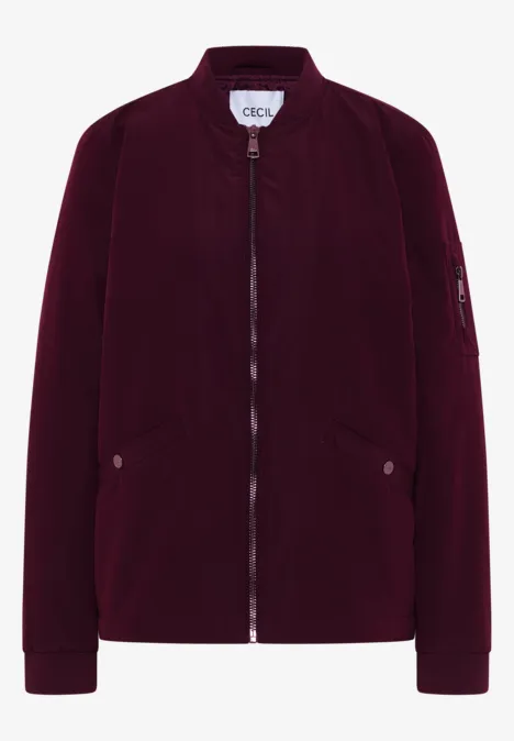 Matter Soft Touch Blouson dark plum