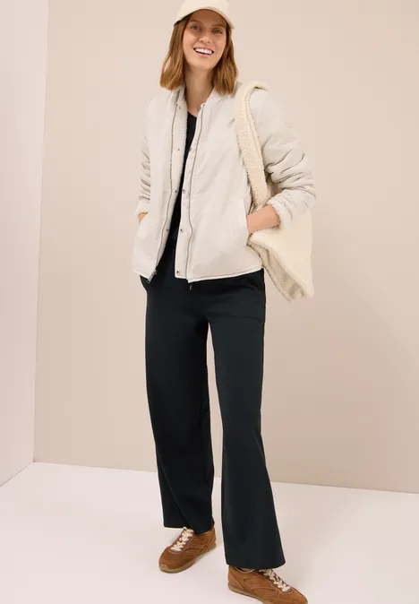 Wendbarer Blouson teddy vanilla white