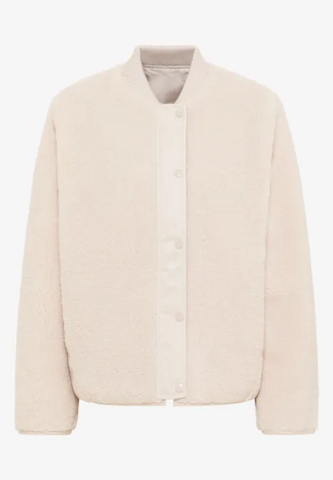 Wendbarer Blouson teddy vanilla white