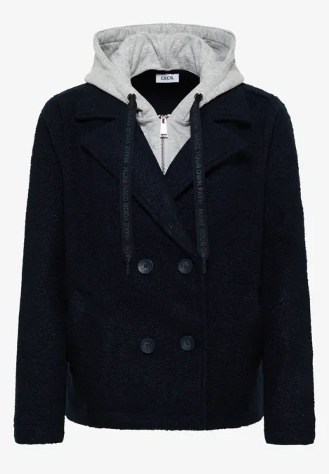 Trenchcoat mit Inlay dark navy blue