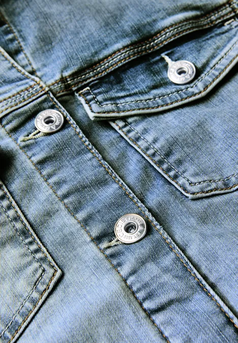 Jeansjacke mit Knopfleiste authentic used wash