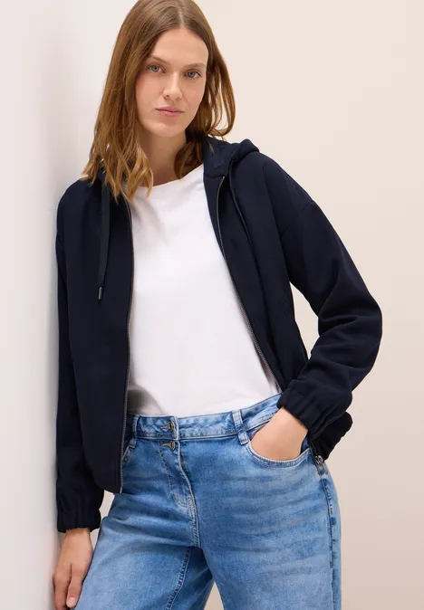 Blouson in Wolloptik urban dark blue
