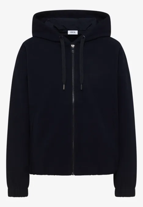 Blouson in Wolloptik urban dark blue