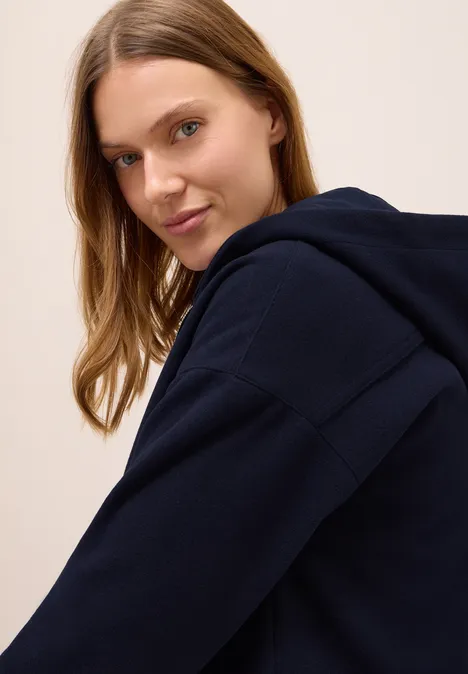 Blouson in Wolloptik urban dark blue