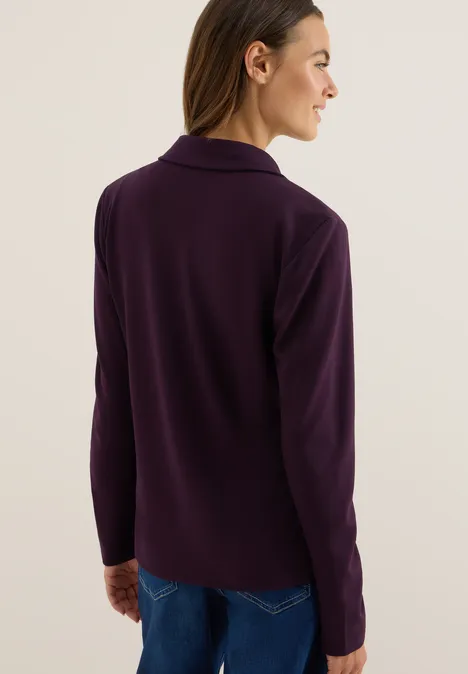 Basic Blazer eggplant red