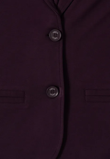 Basic Blazer eggplant red