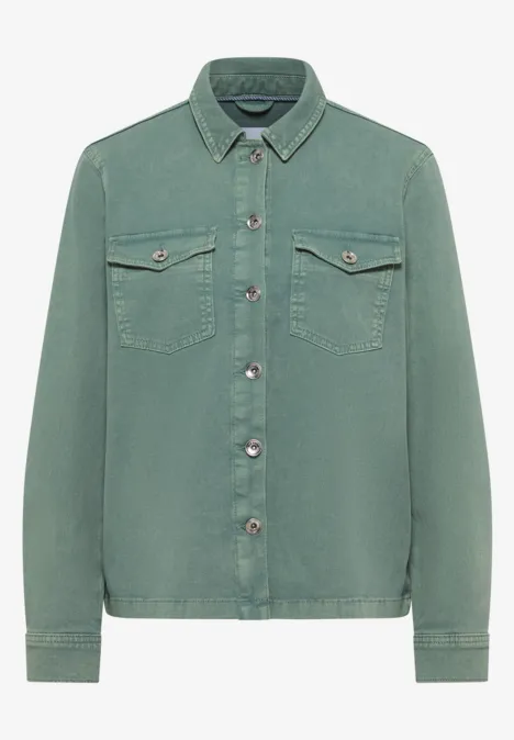 Survêtement en denim coloré jewel green