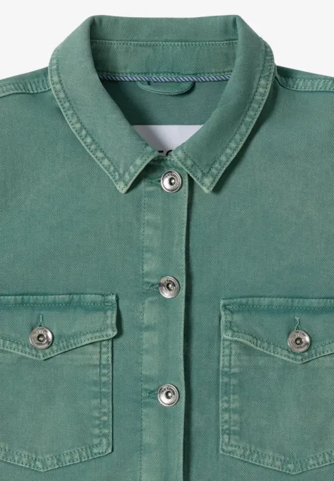 Survêtement en denim coloré jewel green