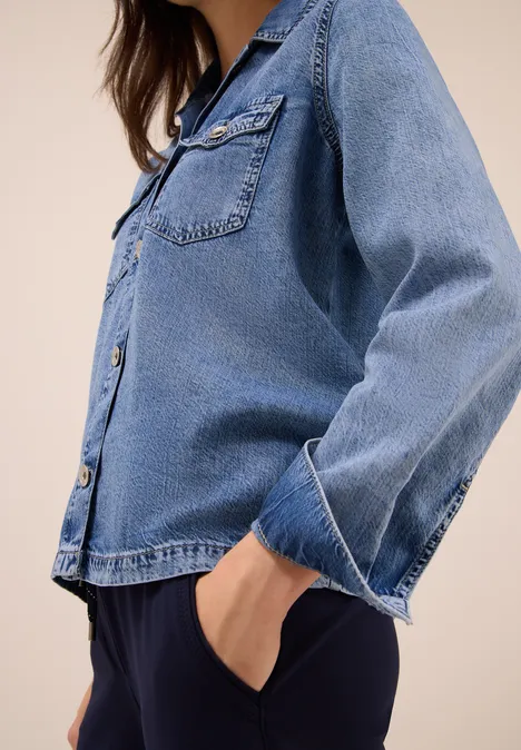 Denim Overshirt authentic used wash
