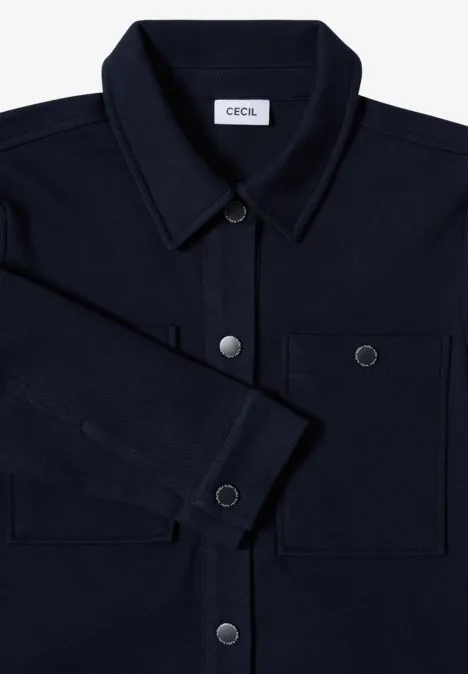 Overshirt mit Struktur urban dark blue
