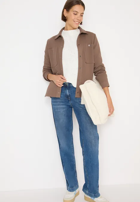 Overshirt mit Struktur cocoa taupe