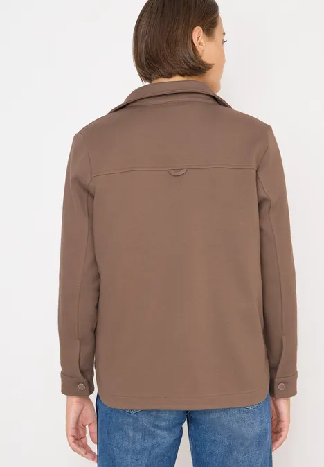 Overshirt mit Struktur cocoa taupe