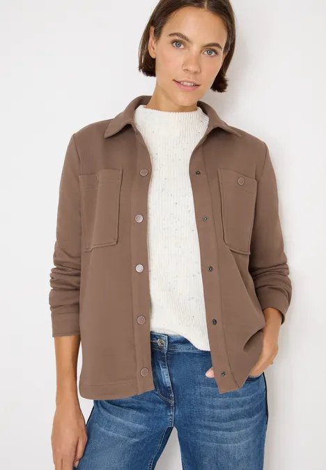 Overshirt mit Struktur cocoa taupe