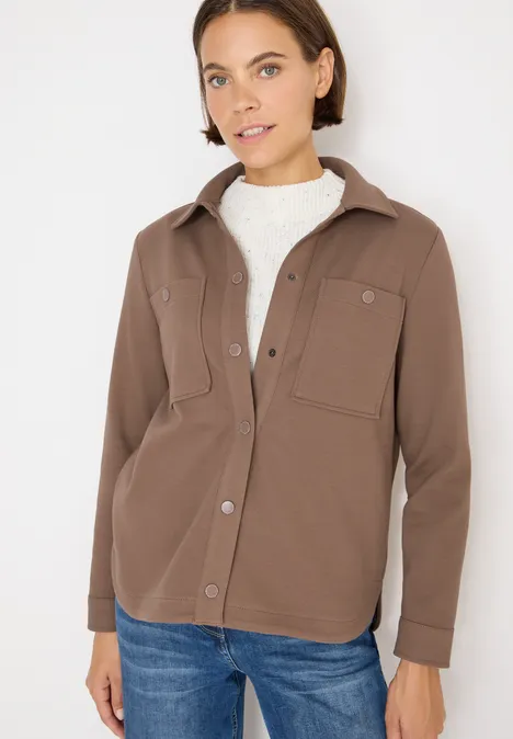 Overshirt mit Struktur cocoa taupe