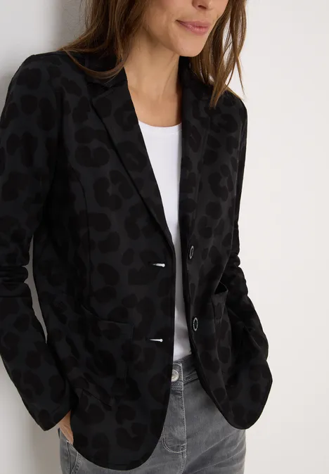 Leo Strukturblazer Black