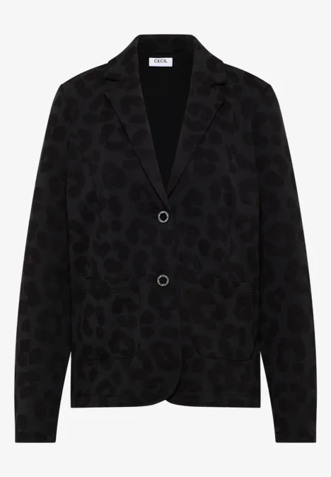 Leo Strukturblazer Black
