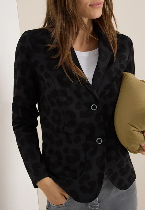 Leo Strukturblazer Black