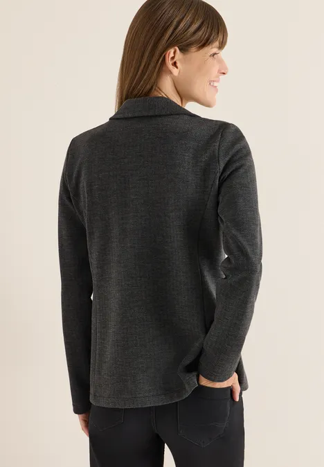 Blazer visgraat Black