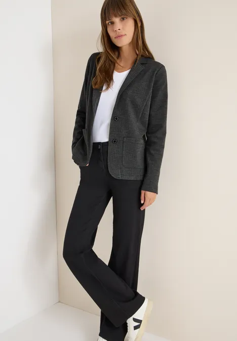 Blazer visgraat Black