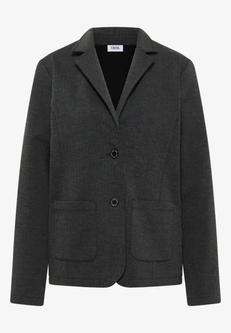 Blazer visgraat Black