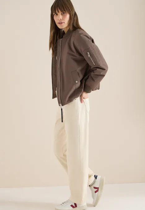 Sportieve blouson mocha taupe
