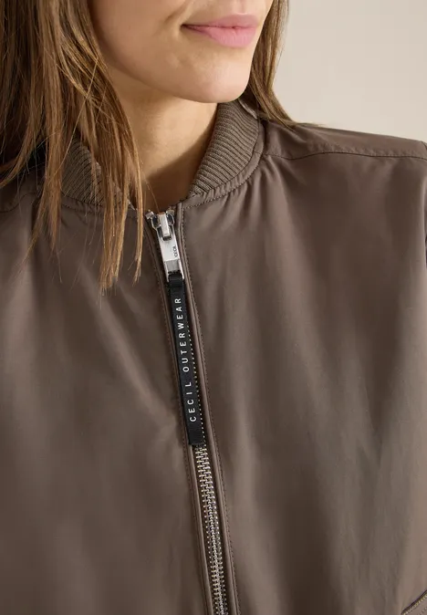Sportieve blouson mocha taupe
