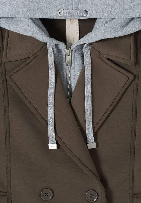 Trench-coat court mocha taupe