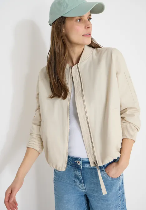 Lichtgewicht blouson dust beige
