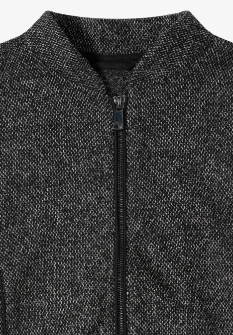 Blouson mit Elastiksaum Black