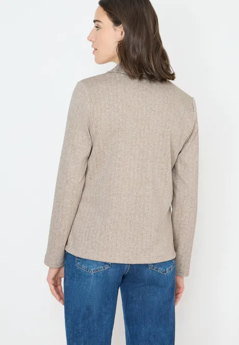 Herringbone Blazer creamy white
