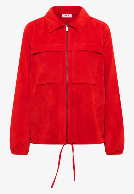 Cordjacke mit Tunnelzug pumkin orange Cordjacke mit Tunnelzug pumkin orange