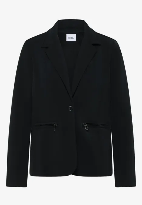 Zijden blazer Black Zijden blazer Black