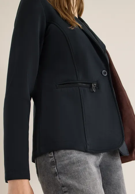 Zijden blazer Black Zijden blazer Black