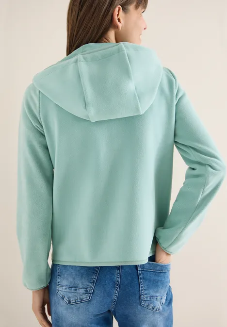 Jas met capuchon mint sea green