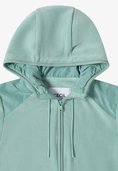 Jas met capuchon mint sea green