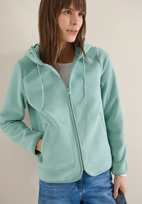 Jas met capuchon mint sea green