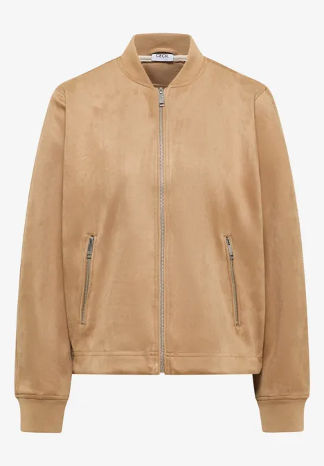 Blouson in Unifarbe golden camel