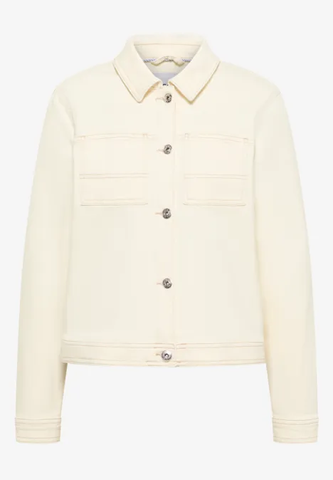 Kurze Jacke pearl beige