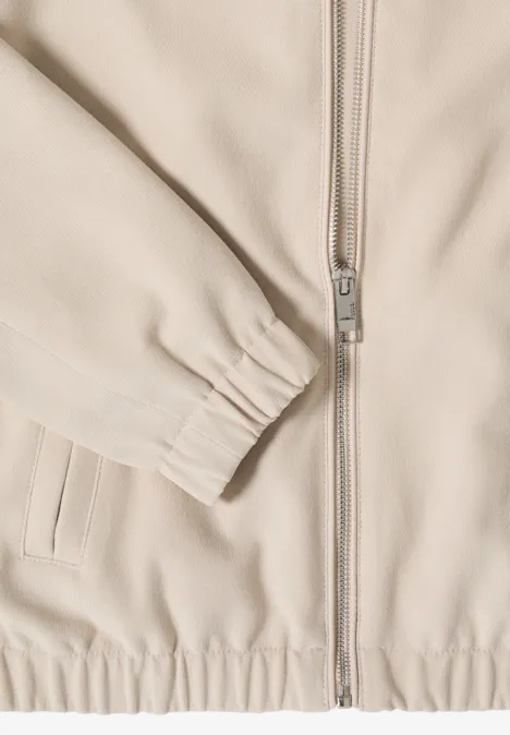 Hoodie Jacke grain beige