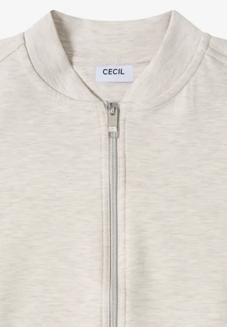 Blouson z lampasami pearl beige mel.